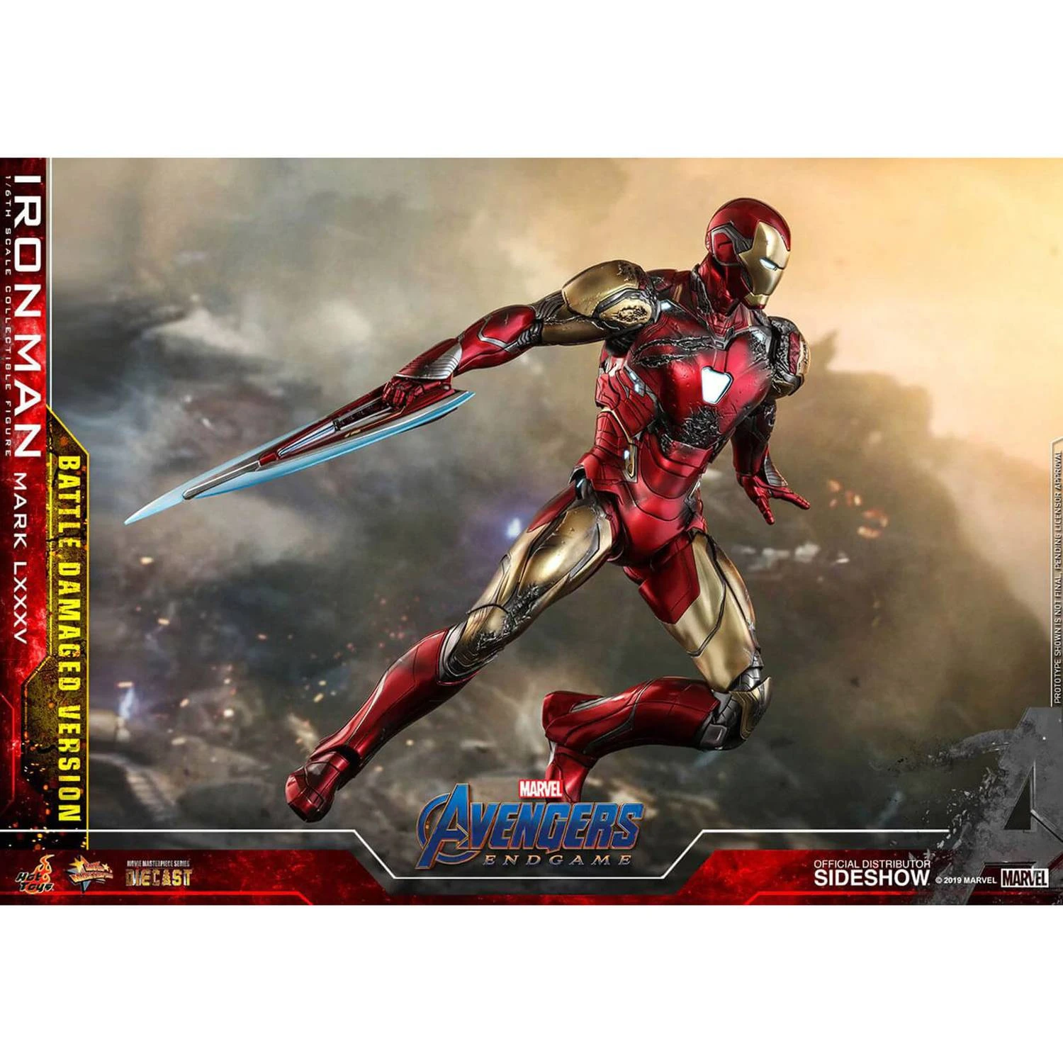 Hot Toys Avengers Endgame Iron Man Mark LXXXV (Battle Damaged Ver.) 1/6th Scale Figure 7 Hot Toys Avengers Endgame Iron Man Mark LXXXV (Battle Damaged Ver.) 1/6th Scale Figure - Image 5