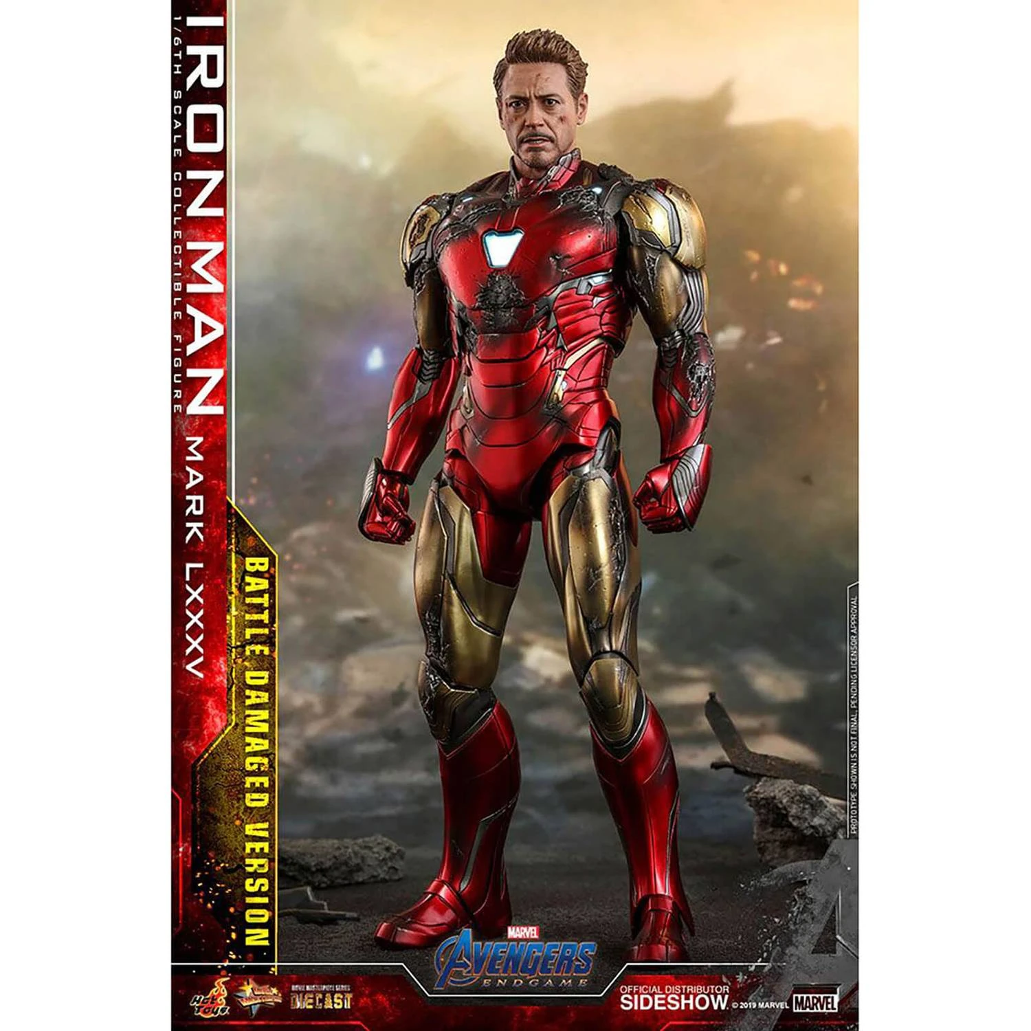 Hot Toys Avengers Endgame Iron Man Mark LXXXV (Battle Damaged Ver.) 1/6th Scale Figure 8 Hot Toys Avengers Endgame Iron Man Mark LXXXV (Battle Damaged Ver.) 1/6th Scale Figure - Image 6