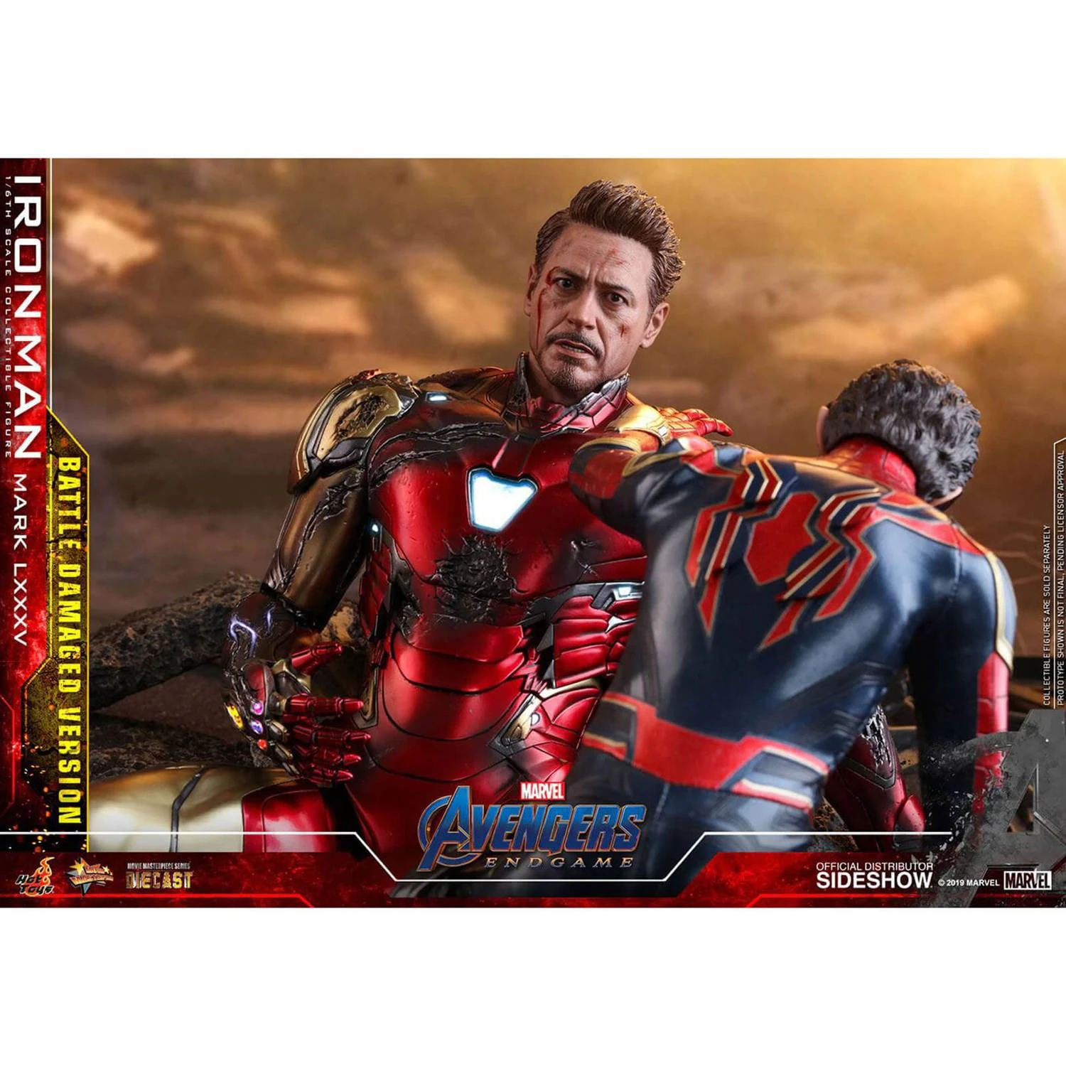 Hot Toys Avengers Endgame Iron Man Mark LXXXV (Battle Damaged Ver.) 1/6th Scale Figure 12 Hot Toys Avengers Endgame Iron Man Mark LXXXV (Battle Damaged Ver.) 1/6th Scale Figure - Image 10