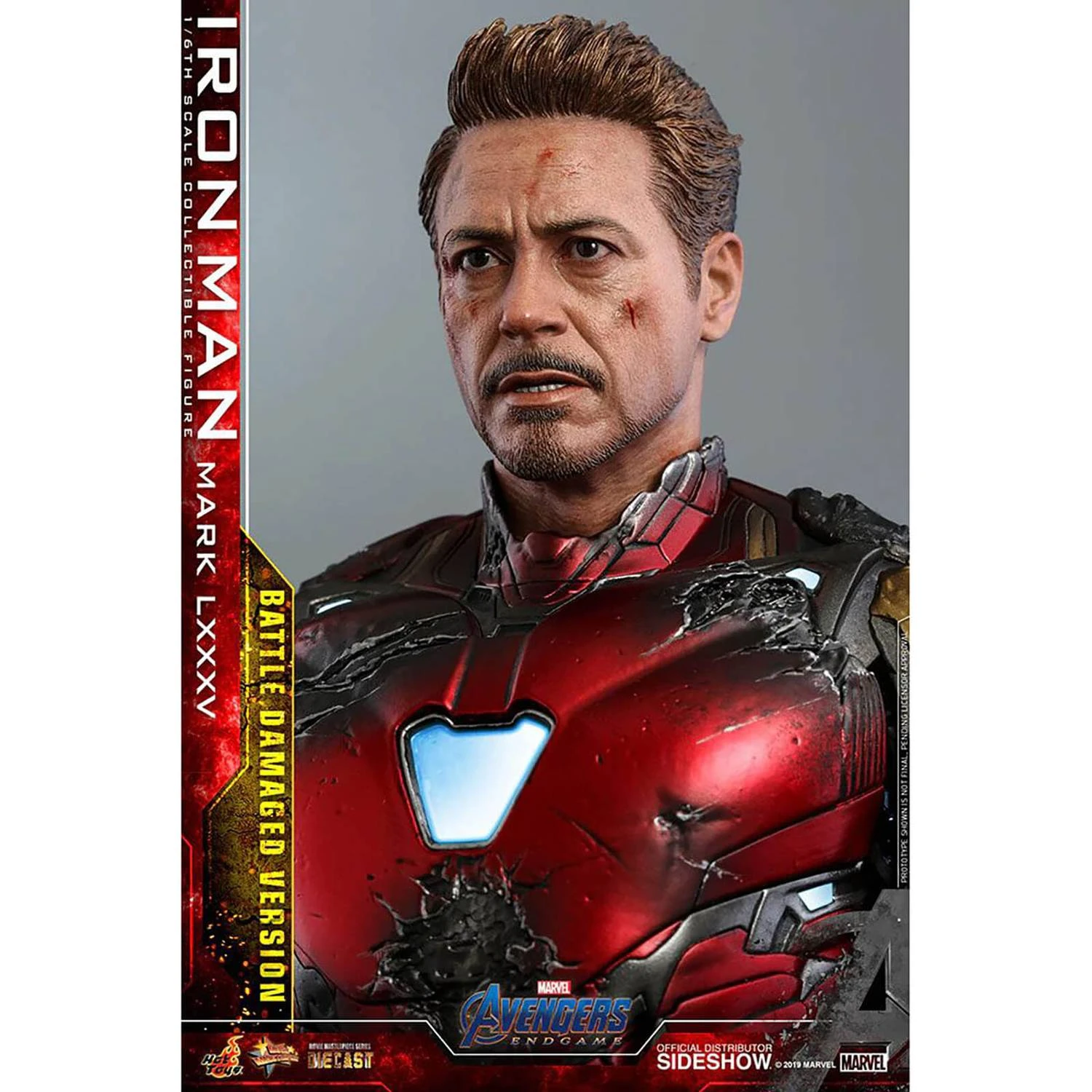 Hot Toys Avengers Endgame Iron Man Mark LXXXV (Battle Damaged Ver.) 1/6th Scale Figure 14 Hot Toys Avengers Endgame Iron Man Mark LXXXV (Battle Damaged Ver.) 1/6th Scale Figure - Image 12