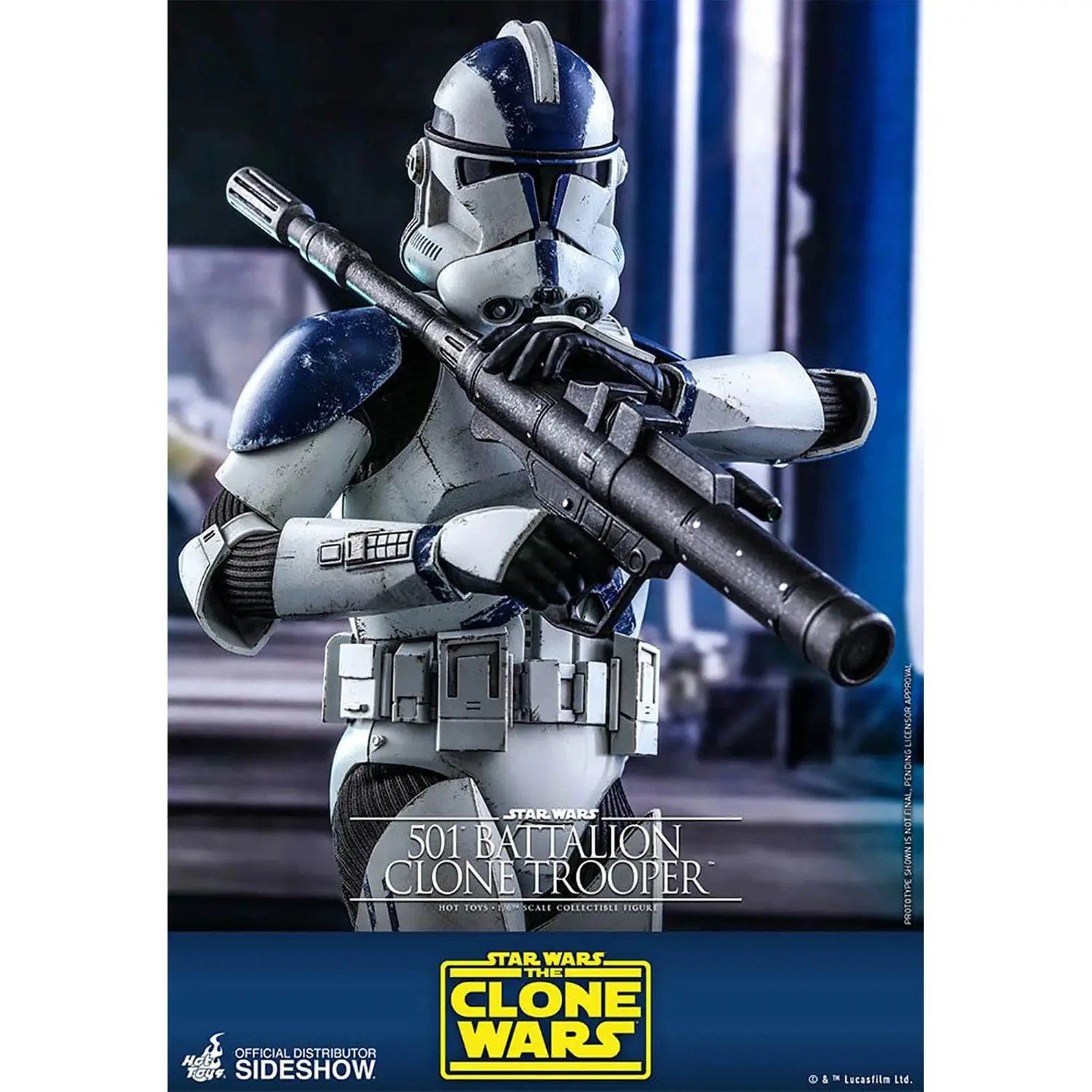 Hot Toys Star Wars The Clone Wars Action Figure 1/6 501st Battalion Clone Trooper 11 Hot Toys Star Wars The Clone Wars Action Figure 1/6 501st Battalion Clone Trooper - Image 9