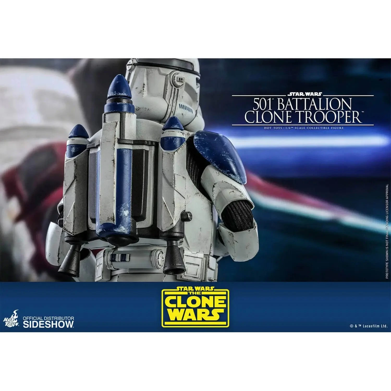 Hot Toys Star Wars The Clone Wars Action Figure 1/6 501st Battalion Clone Trooper 13 Hot Toys Star Wars The Clone Wars Action Figure 1/6 501st Battalion Clone Trooper - Image 11