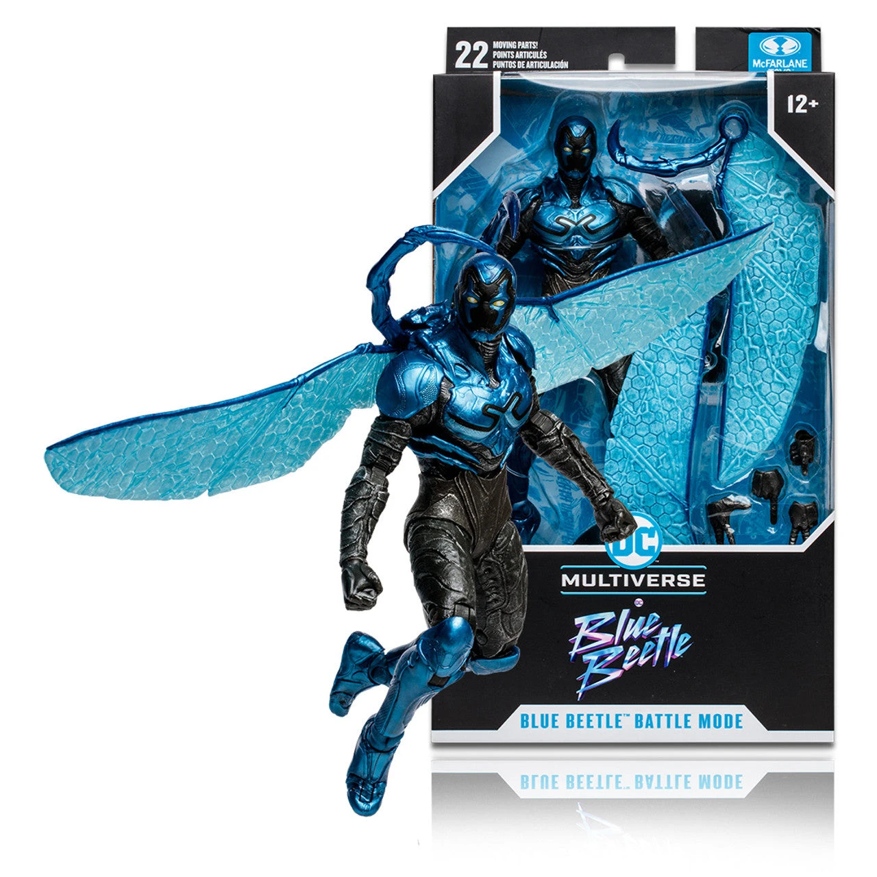 McFarlane DC Blue Beetle Movie Blue Beetle Battle Mode 7" Action Figure