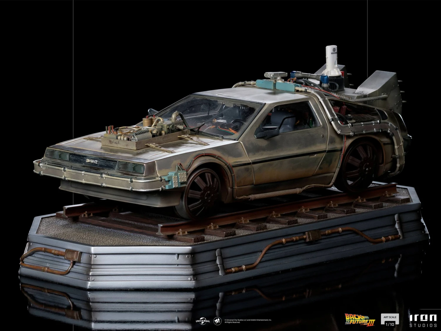 Iron Studios Back To The Future III Art Scale Statue 1-10 DeLorean 11 Iron Studios Back To The Future III Art Scale Statue 1-10 DeLorean - Image 9