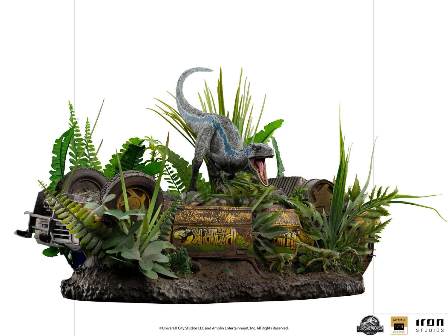Iron Studios Jurassic World Fallen Kingdom Deluxe Art Scale Statue 1-10 Blue 4 Iron Studios Jurassic World Fallen Kingdom Deluxe Art Scale Statue 1-10 Blue - Image 2