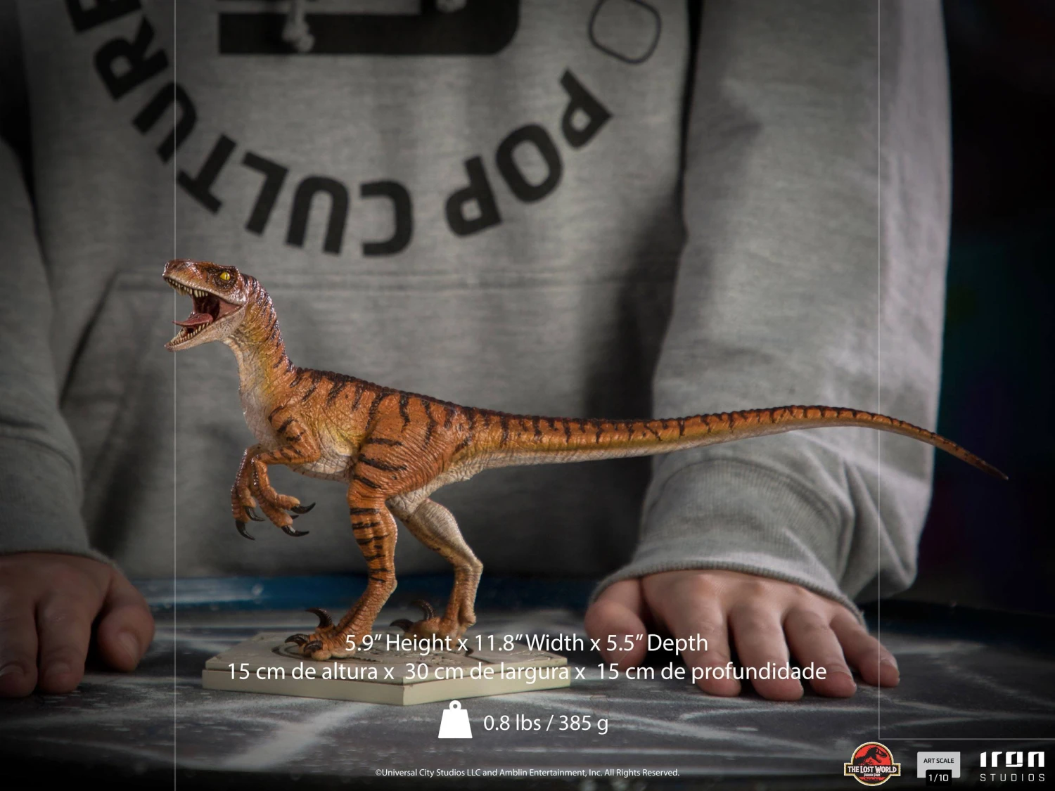 Iron Studios Jurassic World The Lost World Art Scale Statue 1-10 Velociraptor 5 Iron Studios Jurassic World The Lost World Art Scale Statue 1-10 Velociraptor - Image 3