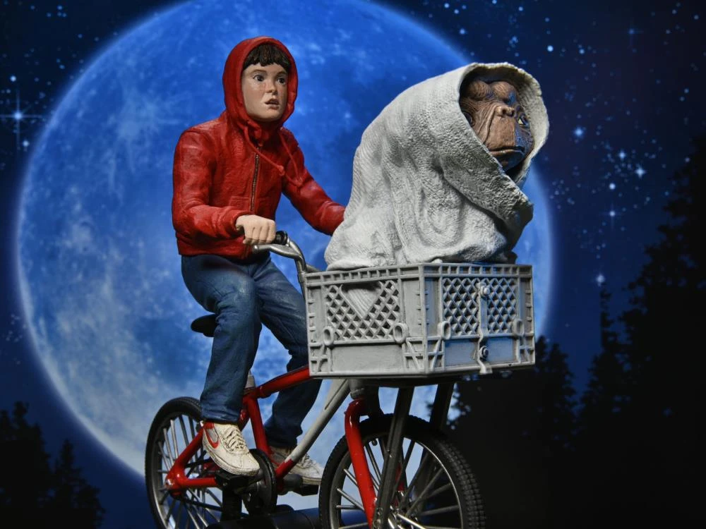 NECA E.T. 40th Anniversary Elliot & E.T. On Bicycle 7" Scale Action Figure 7 NECA E.T. 40th Anniversary Elliot & E.T. On Bicycle 7" Scale Action Figure - Image 5