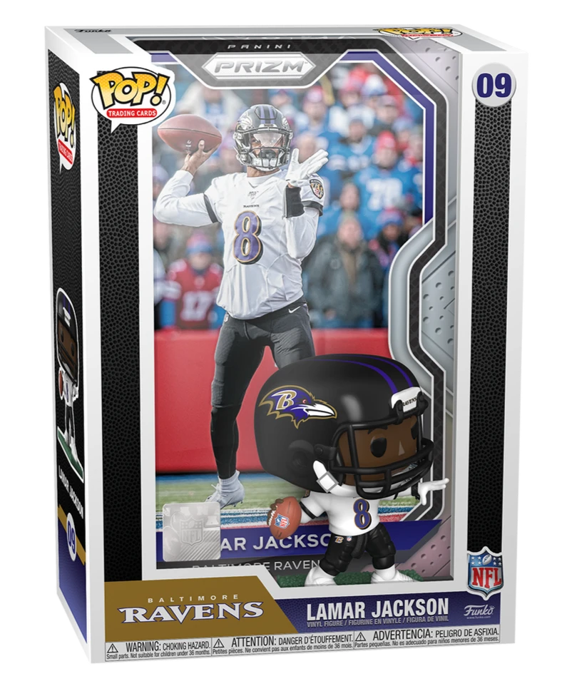 Lamar Jackson NFL Baltimore Ravens Trading Card Funko Pop! Vinyl Figure *Exclusive 3 Lamar Jackson NFL Baltimore Ravens Trading Card Funko Pop! Vinyl Figure *Exclusive