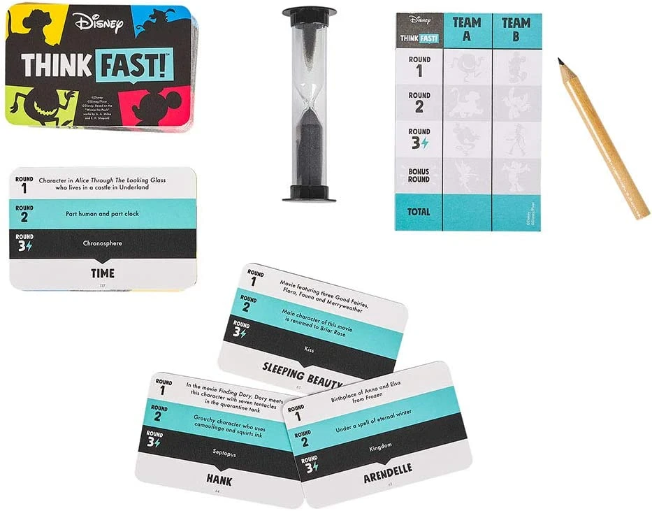 Chronicle Books Disney Think Fast! Party Game 5 Chronicle Books Disney Think Fast! Party Game - Image 3