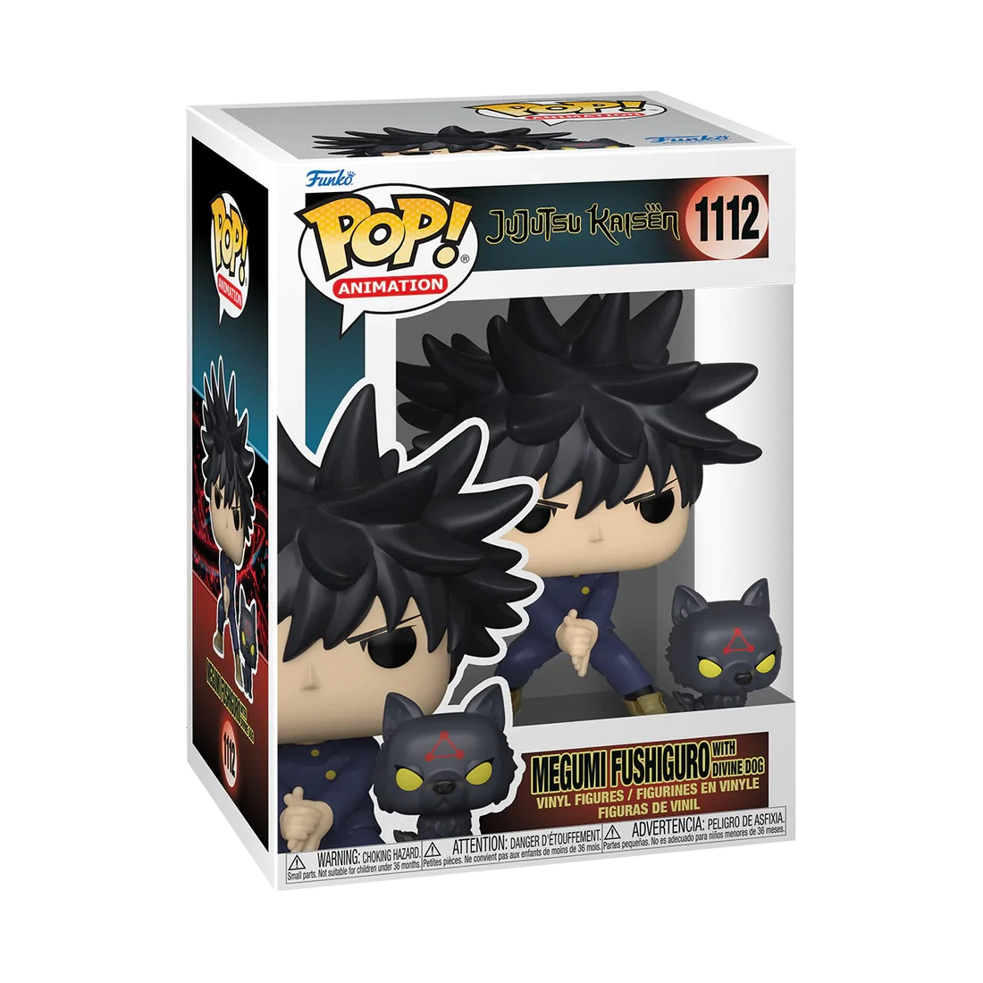 Jujutsu Kaisen Megumi With Dog Funko Pop! Vinyl Figure 3 Jujutsu Kaisen Megumi With Dog Funko Pop! Vinyl Figure