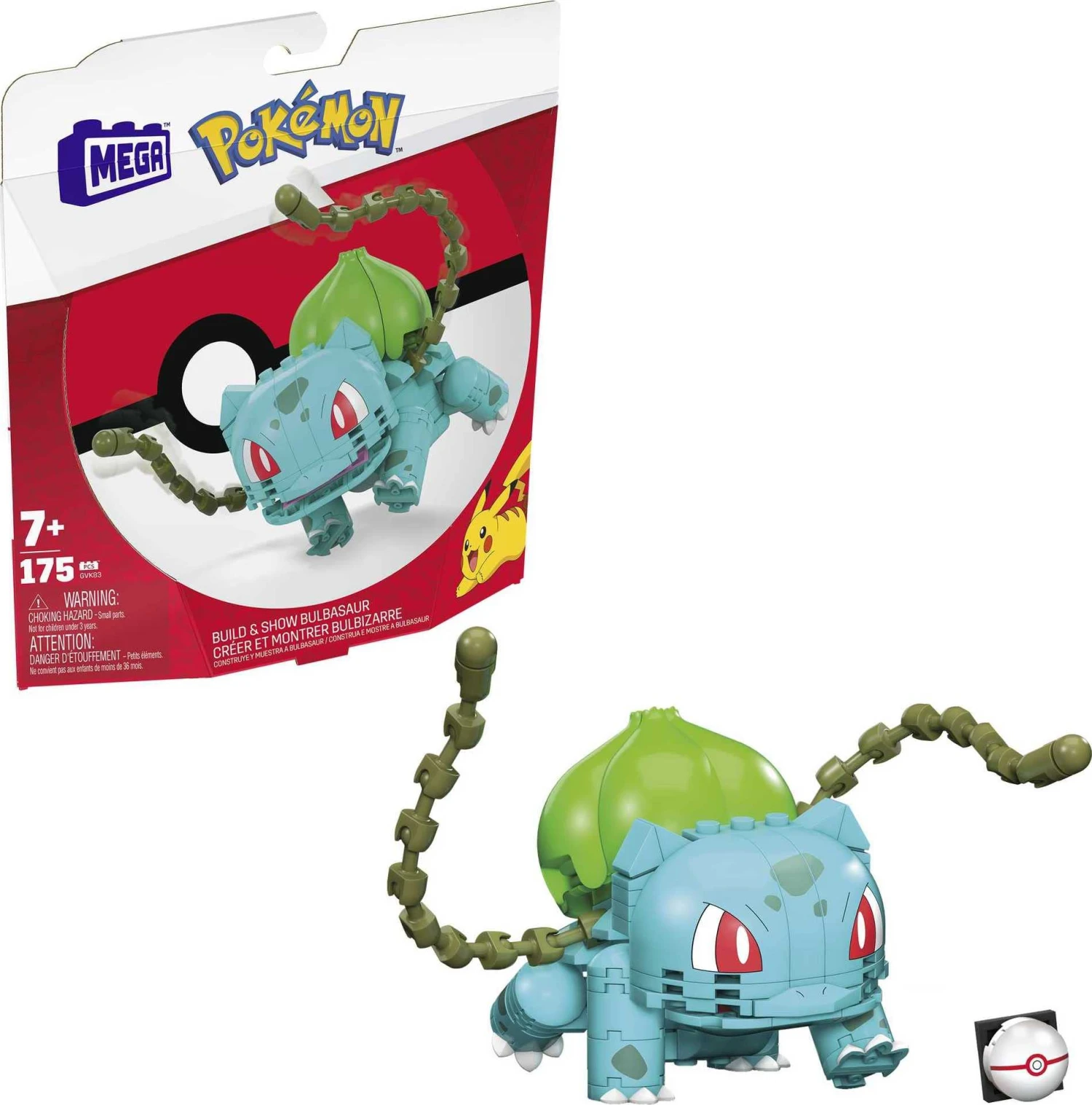 Mega Construx Pokemon Bulbasaur 3 Mega Construx Pokemon Bulbasaur