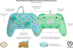 PowerA Enhanced Wired Animal Crossing Controller For Nintendo Switch -Toy Sale Store 71NrSw1k8rL. AC SL1500