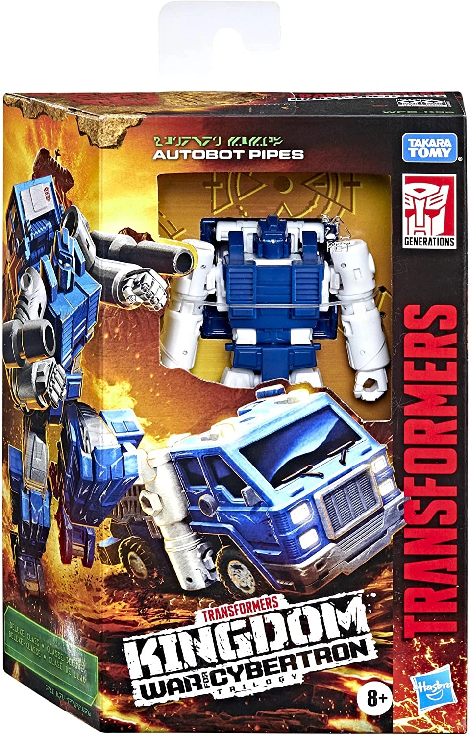 Transformers Generations War For Cybertron: Kingdom Deluxe WFC-K32 Autobot Pipes 10 Transformers Generations War For Cybertron: Kingdom Deluxe WFC-K32 Autobot Pipes - Image 8