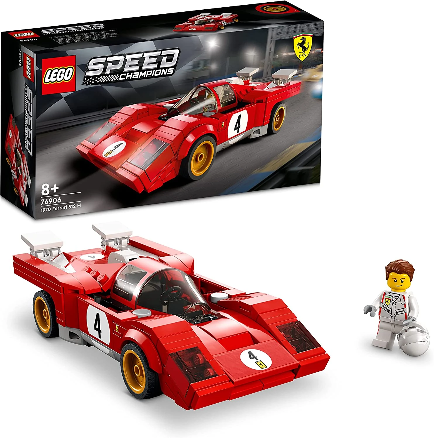 LEGO 76906 Speed Champions 1970 Ferrari 512 M Sports Car 5 LEGO 76906 Speed Champions 1970 Ferrari 512 M Sports Car - Image 3