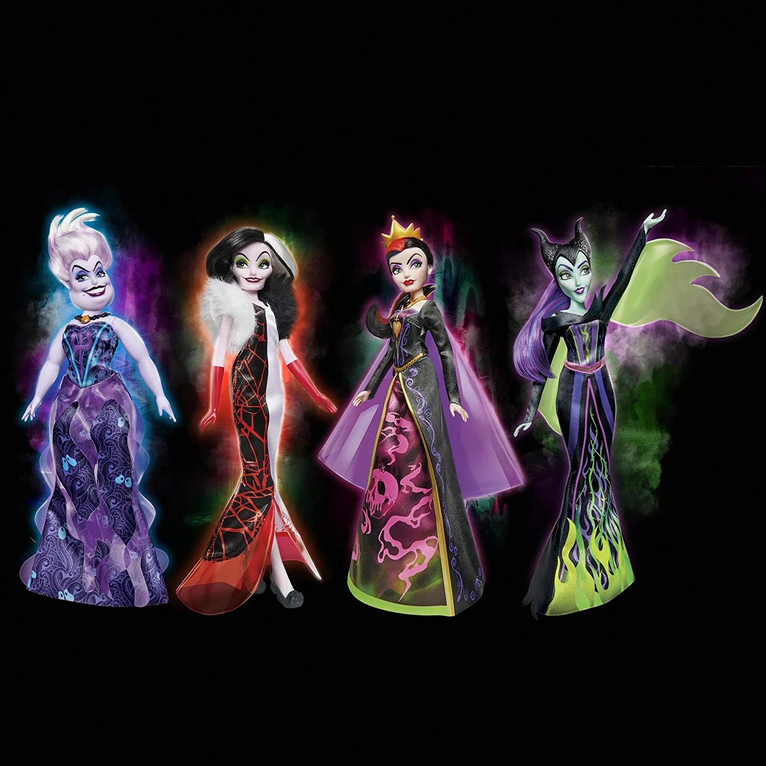 Disney Villains Black And Brights Collectors 4 Pack Fashion Doll Collection * Exclusive 10 Disney Villains Black And Brights Collectors 4 Pack Fashion Doll Collection * Exclusive - Image 8