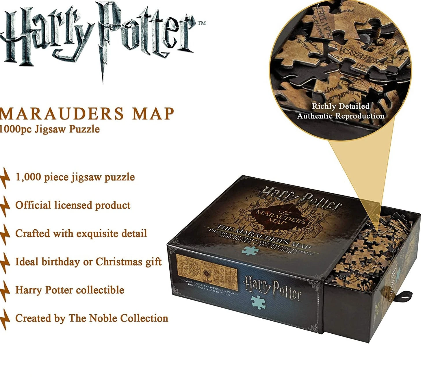 Marauders Map 1000pc Jigsaw Puzzle 5 Marauders Map 1000pc Jigsaw Puzzle - Image 3
