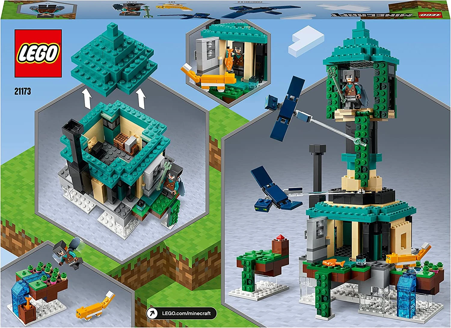 LEGO Minecraft 21173 The Sky Tower Building Set 5 LEGO Minecraft 21173 The Sky Tower Building Set - Image 3