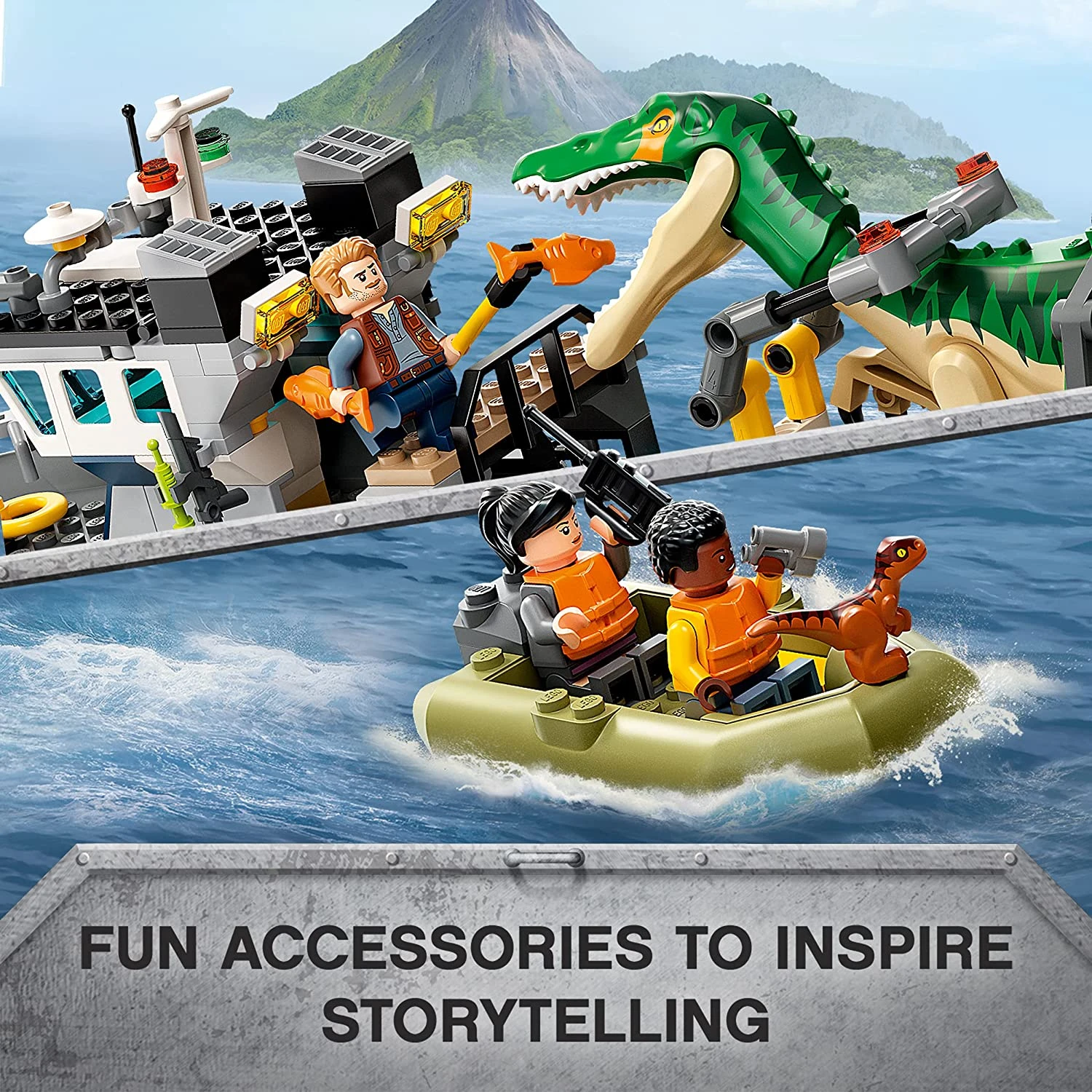 LEGO 76942 Jurassic World: Baryonyx Dinosaur Boat Escape Set 6 LEGO 76942 Jurassic World: Baryonyx Dinosaur Boat Escape Set - Image 4