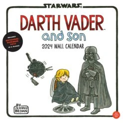 Chronicle Books Star Wars Darth Vader And Son 2024 Wall Calendar