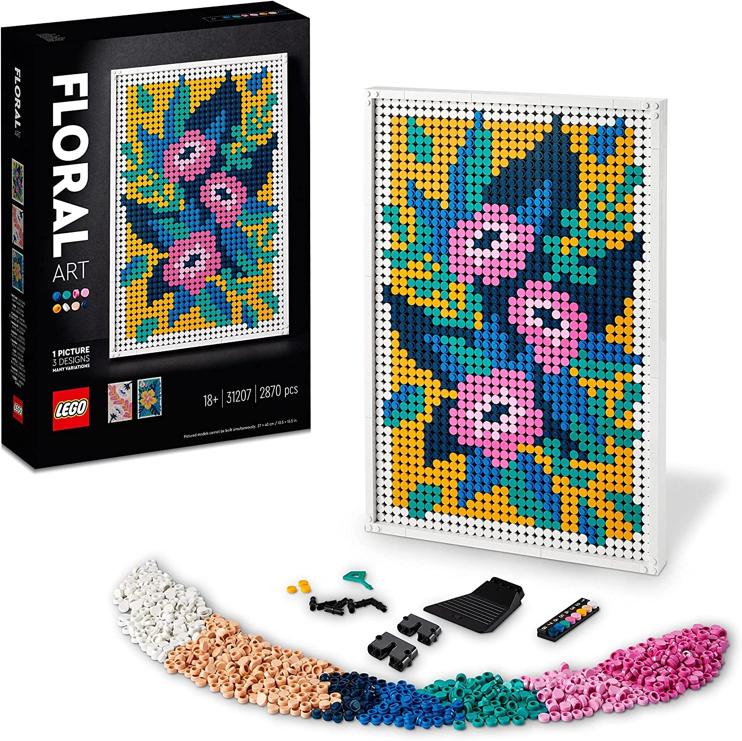 LEGO 31207 Art Floral Art 3-in-1 Flowers Crafts Set 3 LEGO 31207 Art Floral Art 3-in-1 Flowers Crafts Set