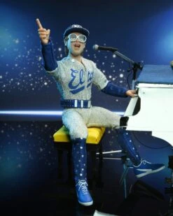 Elton John With Piano (Live 1975) Deluxe 8" Clothed Action Figure