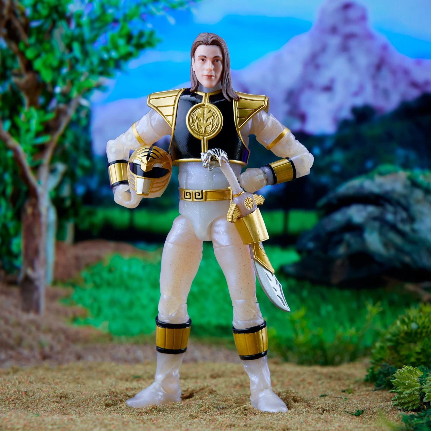 Power Rangers Lightning Collection Mighty Morphin Metallic White Ranger *Exclusive 5 Power Rangers Lightning Collection Mighty Morphin Metallic White Ranger *Exclusive - Image 3