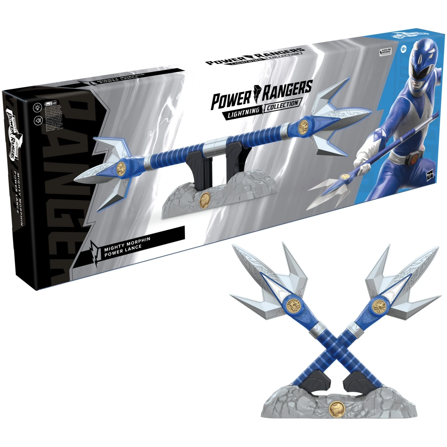 Power Rangers Lightning Collection Mighty Morphin Blue Ranger Power Lance 3 Power Rangers Lightning Collection Mighty Morphin Blue Ranger Power Lance