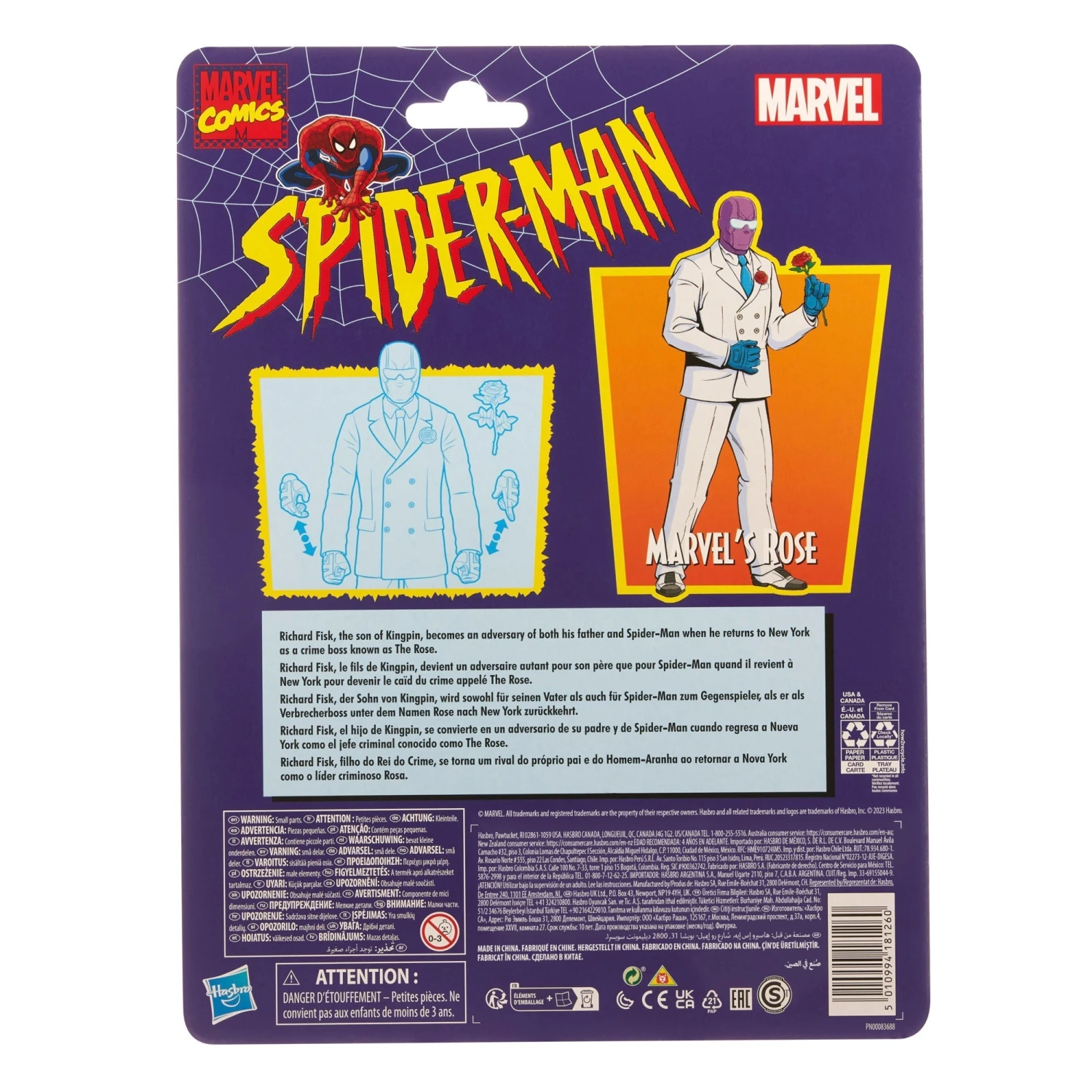 Marvel Legends Retro Spider-Man Marvel's Rose 5 Marvel Legends Retro Spider-Man Marvel's Rose - Image 3