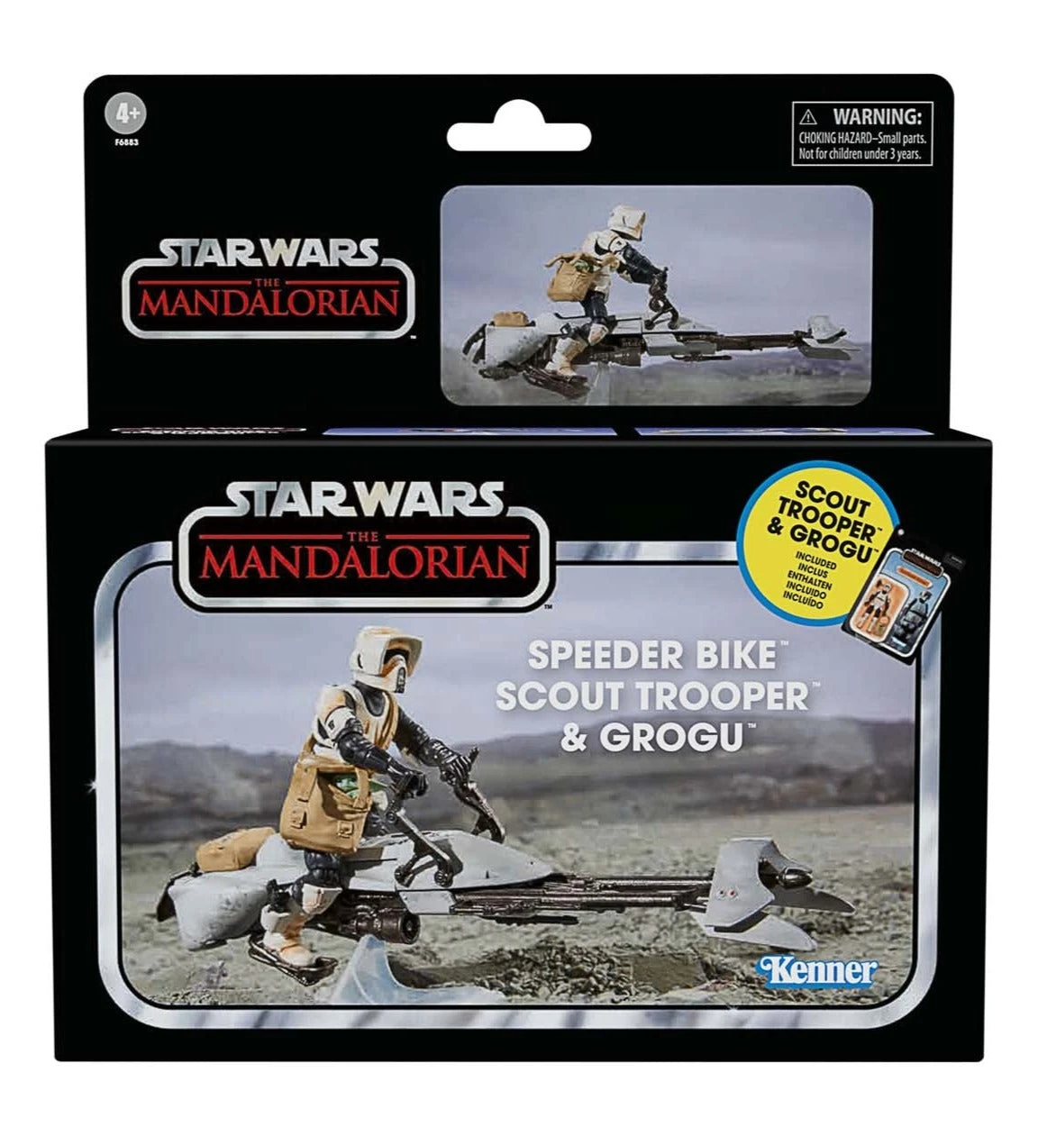 Star Wars The Vintage Collection The Mandalorian Scout Trooper And Grogu Speeder Bike 3 Star Wars The Vintage Collection The Mandalorian Scout Trooper And Grogu Speeder Bike