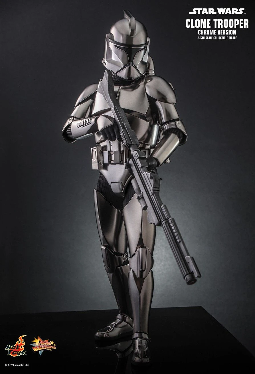 Hot Toys 1:6 Star Wars Clone Trooper (Chrome Version) Exclusive Release 3 Hot Toys 1:6 Star Wars Clone Trooper (Chrome Version) Exclusive Release