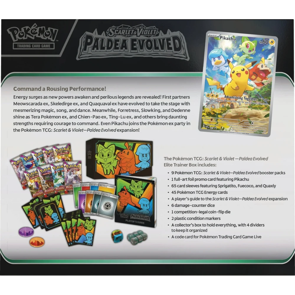 Pokémon TCG Scarlet & Violet-Paldea Evolved Elite Trainer Box 5 Pokémon TCG Scarlet & Violet-Paldea Evolved Elite Trainer Box - Image 3