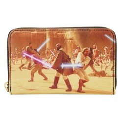Loungefly Star Wars Episode Two Attack Of The Clones Scene Zip Around Wallet