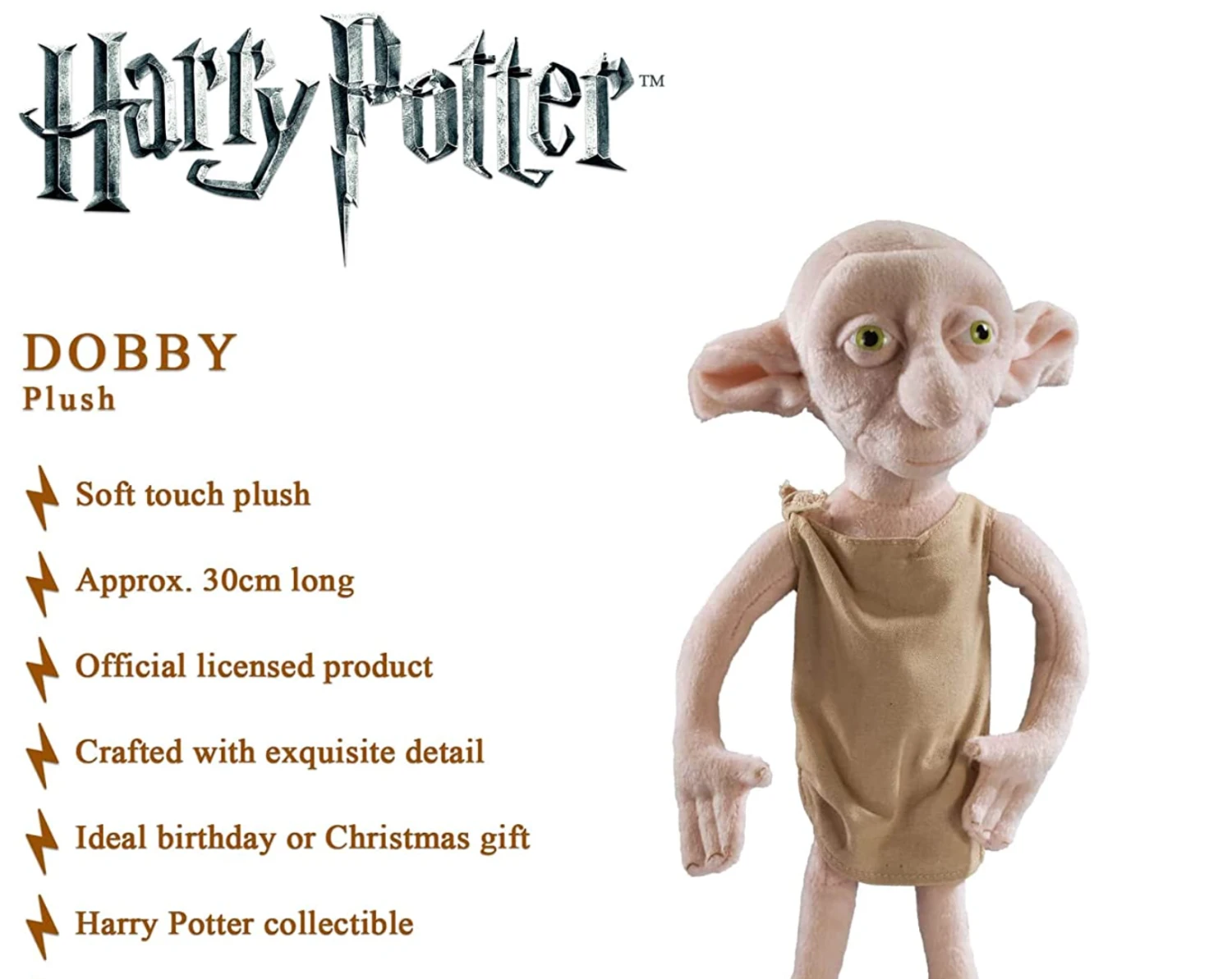 Official Harry Potter Dobby Plush 8 Official Harry Potter Dobby Plush - Image 6