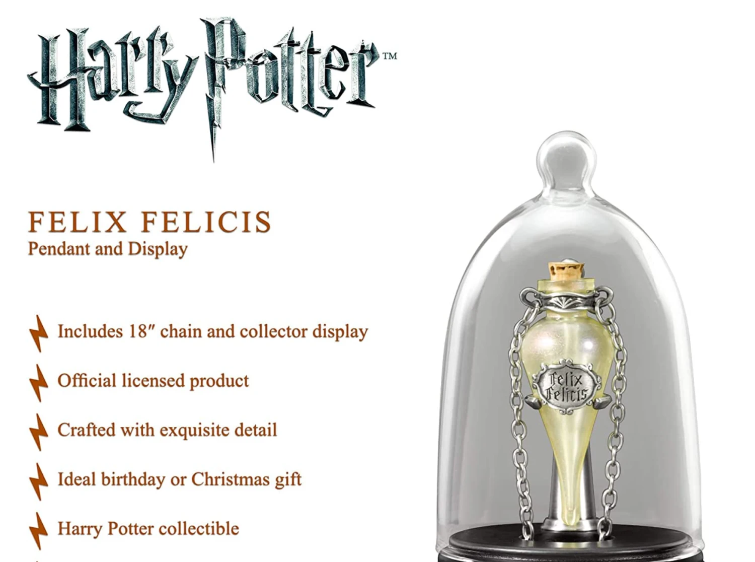 Harry Potter Felix Felicis Pendant With Display Case 6 Harry Potter Felix Felicis Pendant With Display Case - Image 4