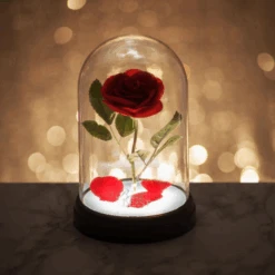 Official Disney Beauty And The Beast Enchanted Rose Light