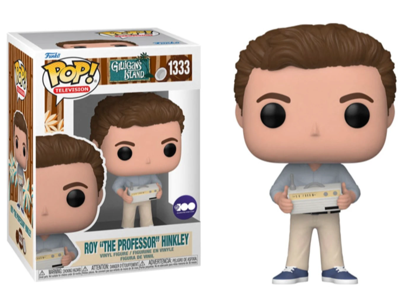 Roy "The Professor" Hinkley With Radio Gilligan's Island Funko Pop! Vinyl Figure 3 Roy "The Professor" Hinkley With Radio Gilligan's Island Funko Pop! Vinyl Figure