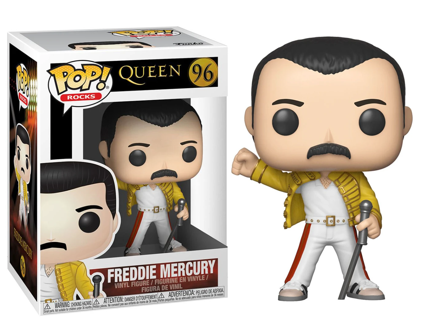 Freddie Mercury Wembley 1986 Queen Funko Pop! Rocks Vinyl Figure 3 Freddie Mercury Wembley 1986 Queen Funko Pop! Rocks Vinyl Figure