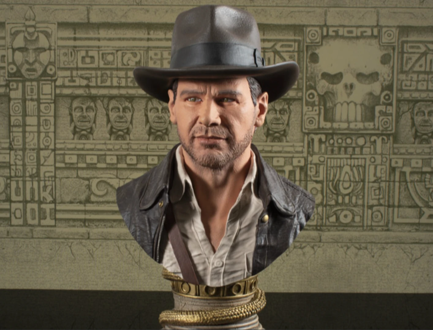 Raiders Of The Lost Ark Legends In 3D Indiana Jones 1/2 Scale Limited Edition Bust 4 Raiders Of The Lost Ark Legends In 3D Indiana Jones 1/2 Scale Limited Edition Bust - Image 2