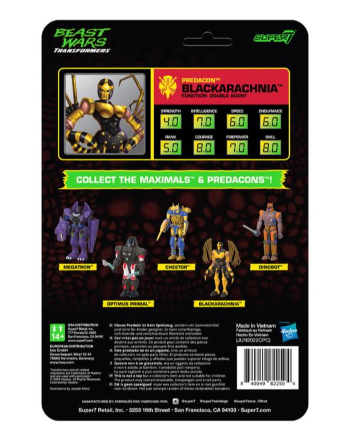 Transformers Beast Wars ReAction Blackarachnia Figure 6 Transformers Beast Wars ReAction Blackarachnia Figure - Image 4