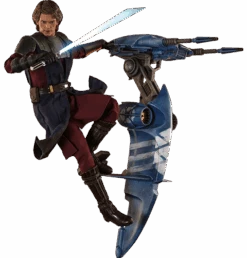 Hot Toys Star Wars The Clone Wars 1/6 Scale Action Figure Anakin Skywalker & STAP