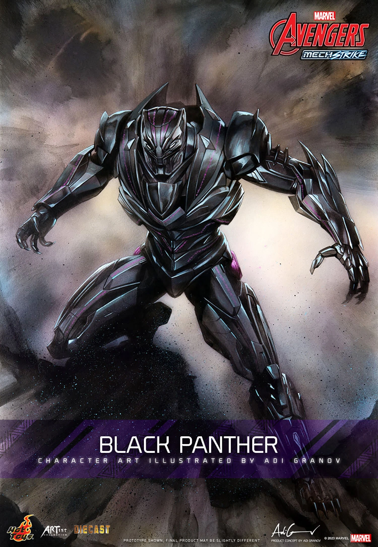 Hot Toys Avengers Mech Strike 1/6th Scale Black Panther Figure 7 Hot Toys Avengers Mech Strike 1/6th Scale Black Panther Figure - Image 5