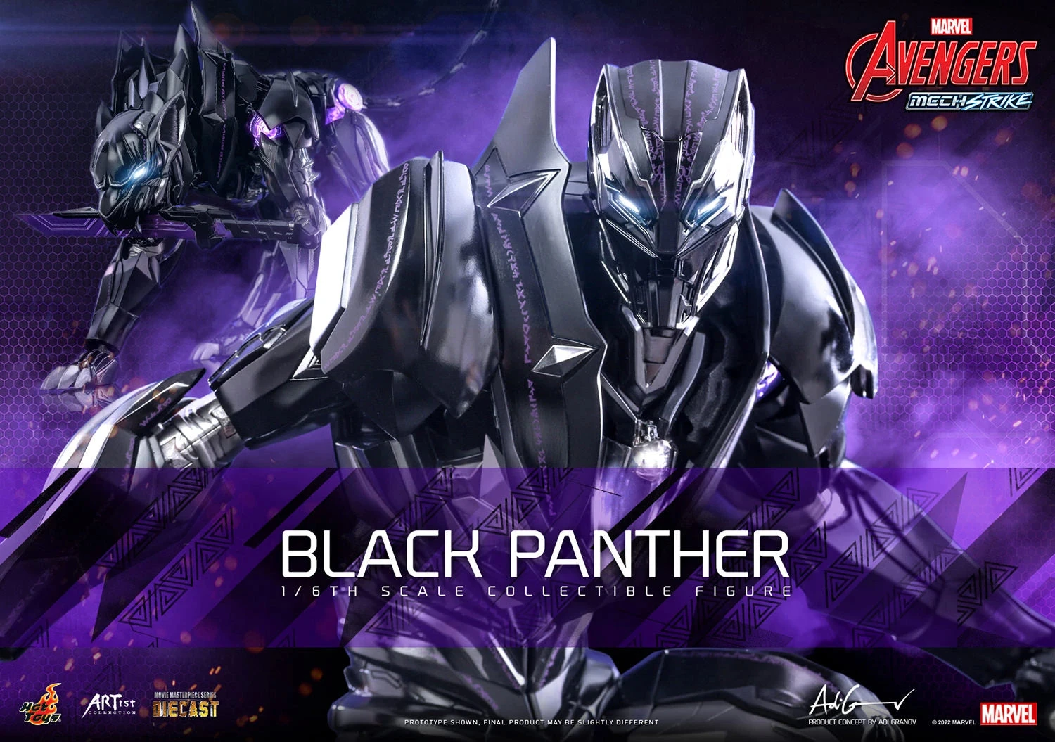 Hot Toys Avengers Mech Strike 1/6th Scale Black Panther Figure 6 Hot Toys Avengers Mech Strike 1/6th Scale Black Panther Figure - Image 4