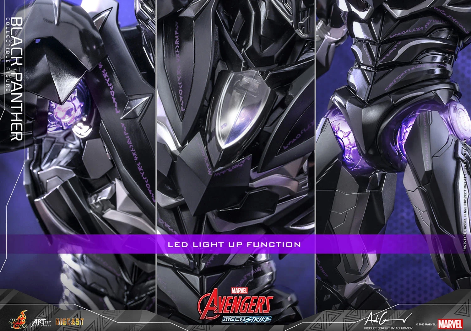 Hot Toys Avengers Mech Strike 1/6th Scale Black Panther Figure 10 Hot Toys Avengers Mech Strike 1/6th Scale Black Panther Figure - Image 8