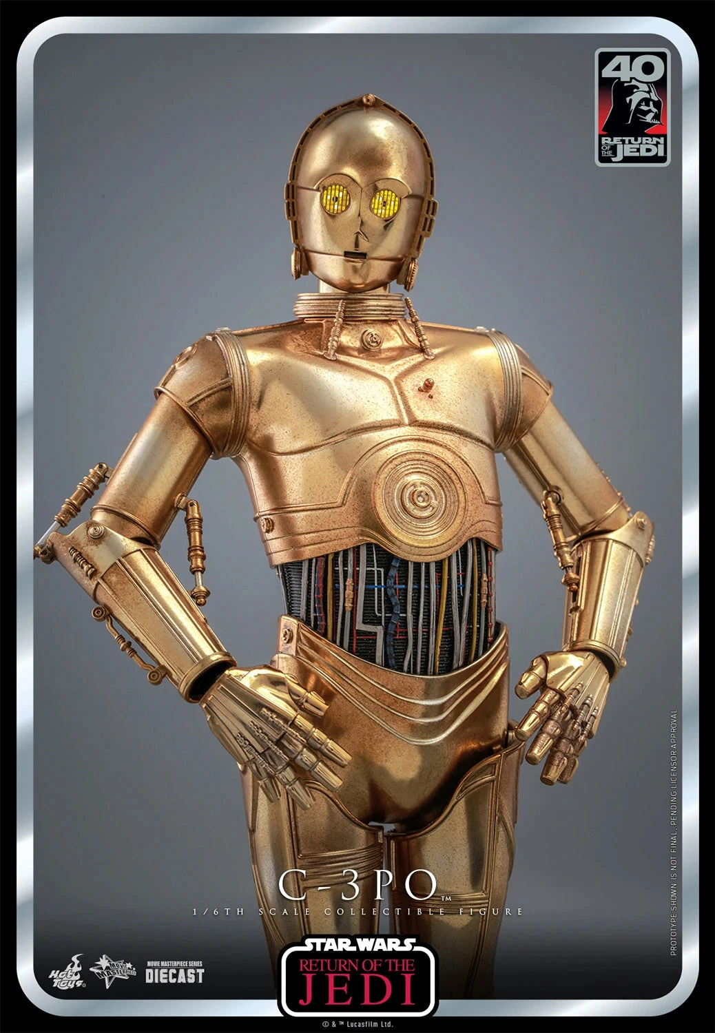 Hot Toys Star Wars Return Of The Jedi 40th Anniversary 1/6th Scale C-3PO Figure 15 Hot Toys Star Wars Return Of The Jedi 40th Anniversary 1/6th Scale C-3PO Figure - Image 13