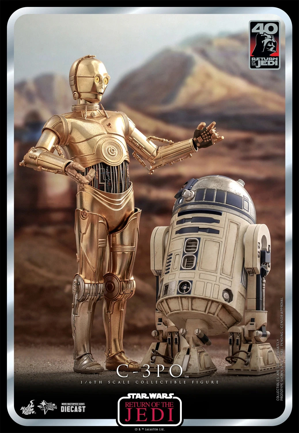 Hot Toys Star Wars Return Of The Jedi 40th Anniversary 1/6th Scale C-3PO Figure 17 Hot Toys Star Wars Return Of The Jedi 40th Anniversary 1/6th Scale C-3PO Figure - Image 15