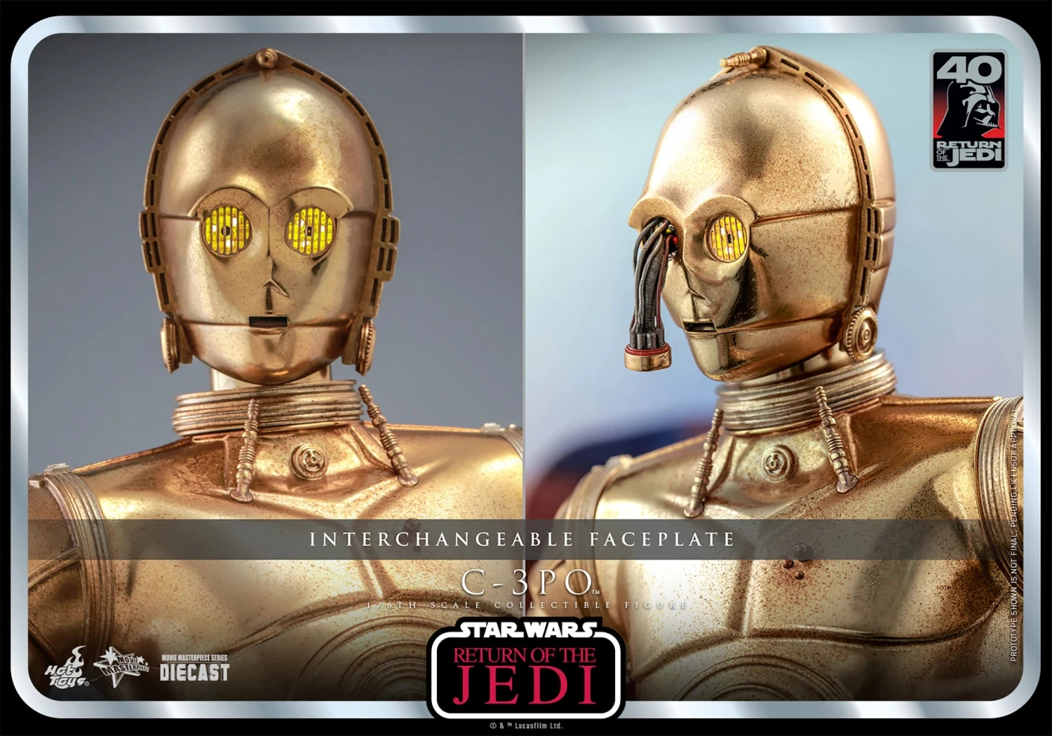 Hot Toys Star Wars Return Of The Jedi 40th Anniversary 1/6th Scale C-3PO Figure 7 Hot Toys Star Wars Return Of The Jedi 40th Anniversary 1/6th Scale C-3PO Figure - Image 5