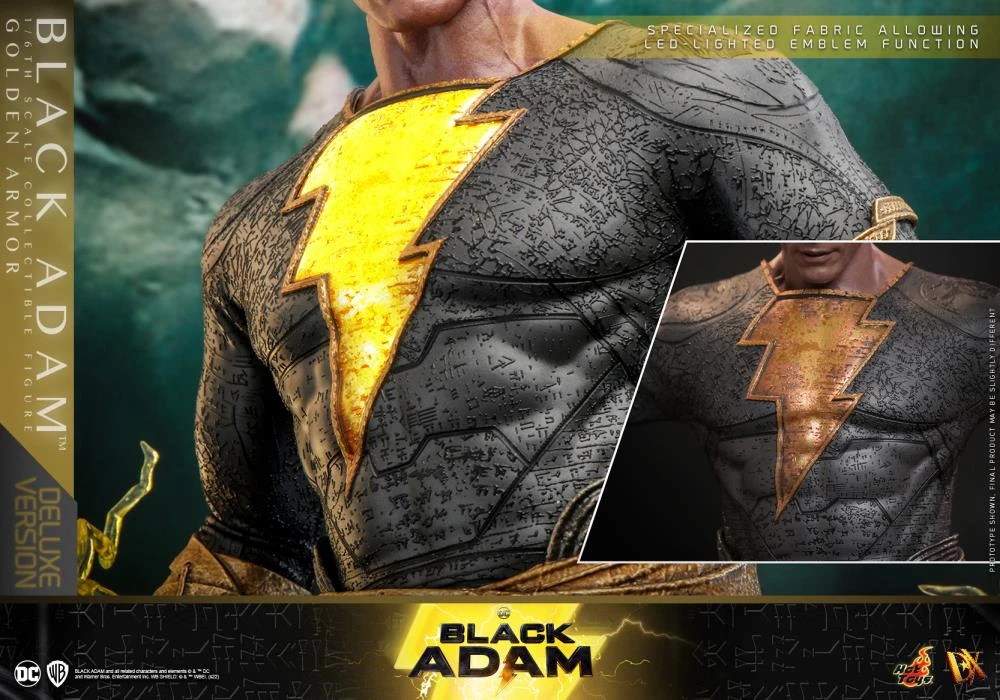 Hot Toys 1/6th Scale Black Adam (Gold Armour) Deluxe Version 19 Hot Toys 1/6th Scale Black Adam (Gold Armour) Deluxe Version - Image 17