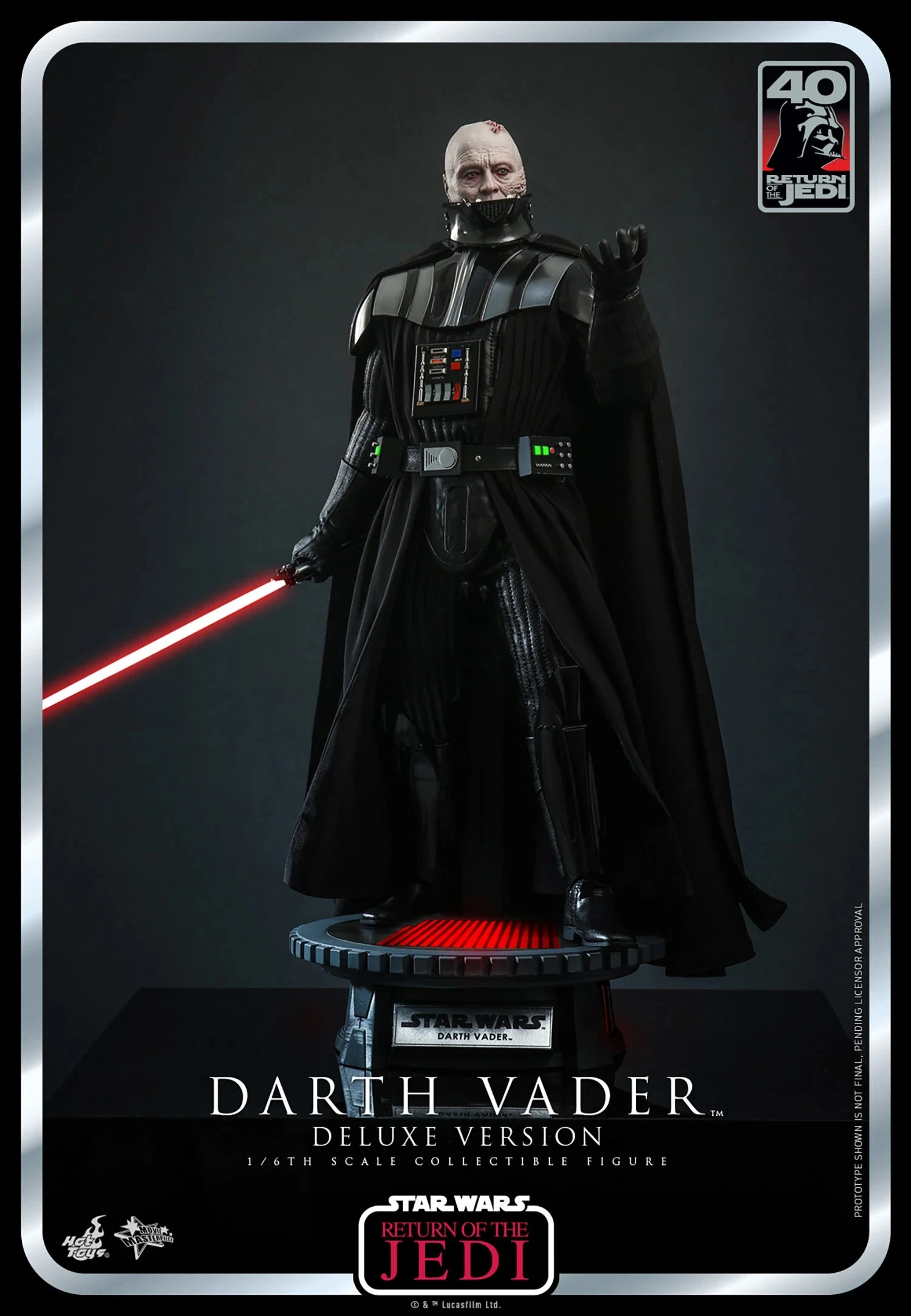 Hot Toys Star Wars Return Of The Jedi 40th Anniversary 1/6th Scale Darth Vader Deluxe Figure 17 Hot Toys Star Wars Return Of The Jedi 40th Anniversary 1/6th Scale Darth Vader Deluxe Figure - Image 15