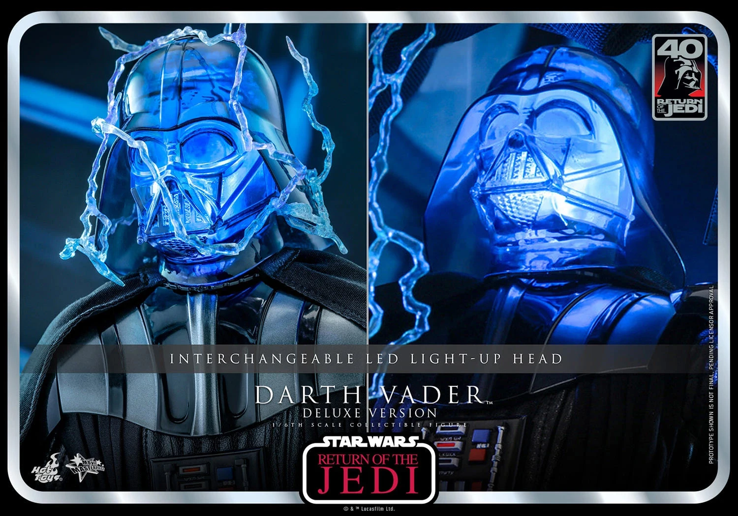 Hot Toys Star Wars Return Of The Jedi 40th Anniversary 1/6th Scale Darth Vader Deluxe Figure 8 Hot Toys Star Wars Return Of The Jedi 40th Anniversary 1/6th Scale Darth Vader Deluxe Figure - Image 6