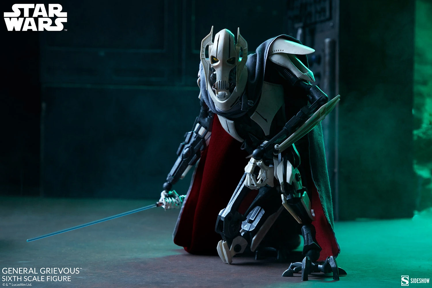 Sideshow Star Wars Action Figure 1/6 Scale General Grievous 5 Sideshow Star Wars Action Figure 1/6 Scale General Grievous - Image 3
